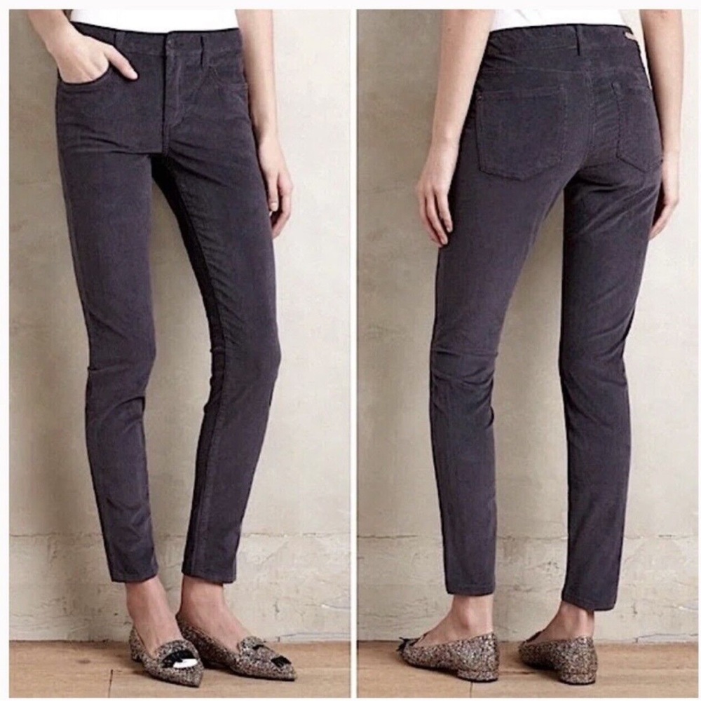 Anthropologie Pilcro Serif Skinny Corduroy Pants